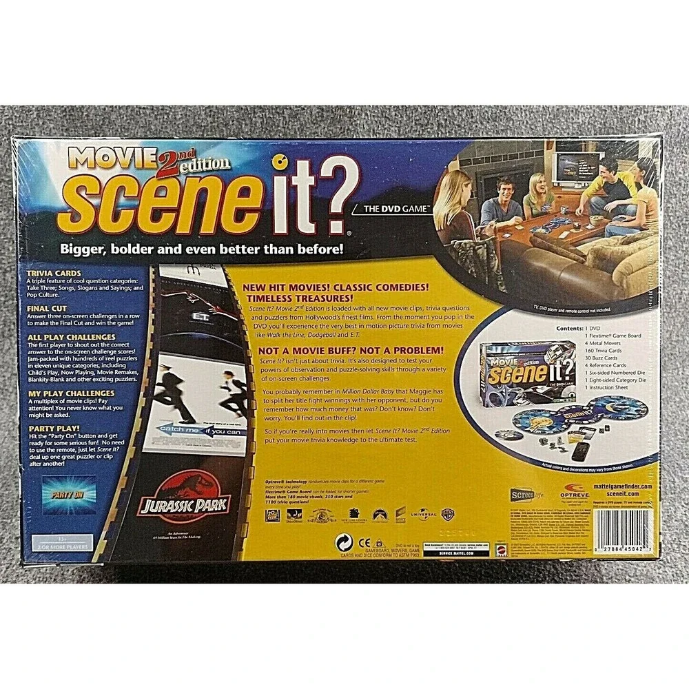 Scene It? Movie 2nd Edition The DVD Game/Movie 2007 Trivia Game New Sealed